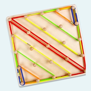 wooden geoboard